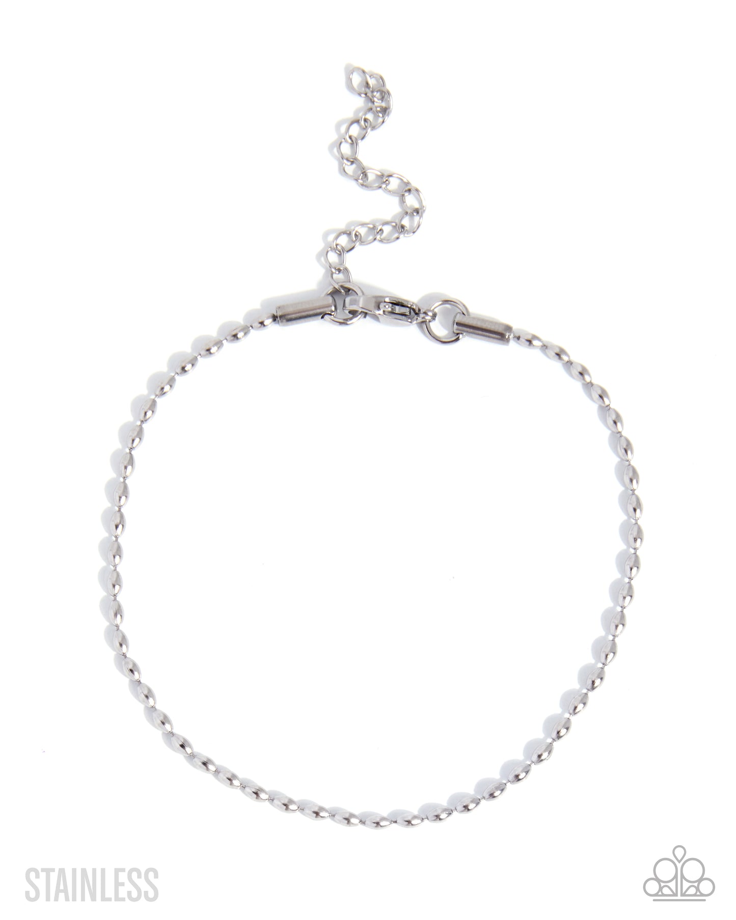 Seamless Standout adjustable stainless steel silver bracelet