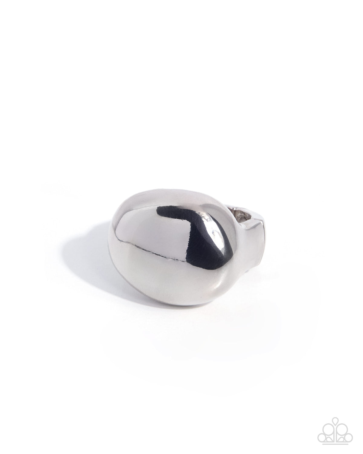 Polished Proposal Silver Dome Stretch Ring by Paparazzi Accessories