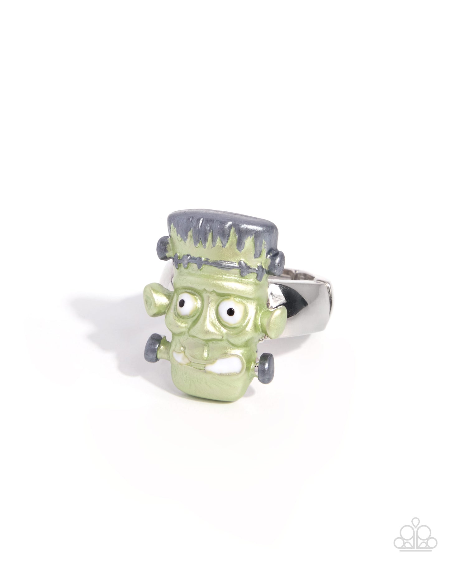 Paparazzi Frankenstein Fashion Green ring - product image 1