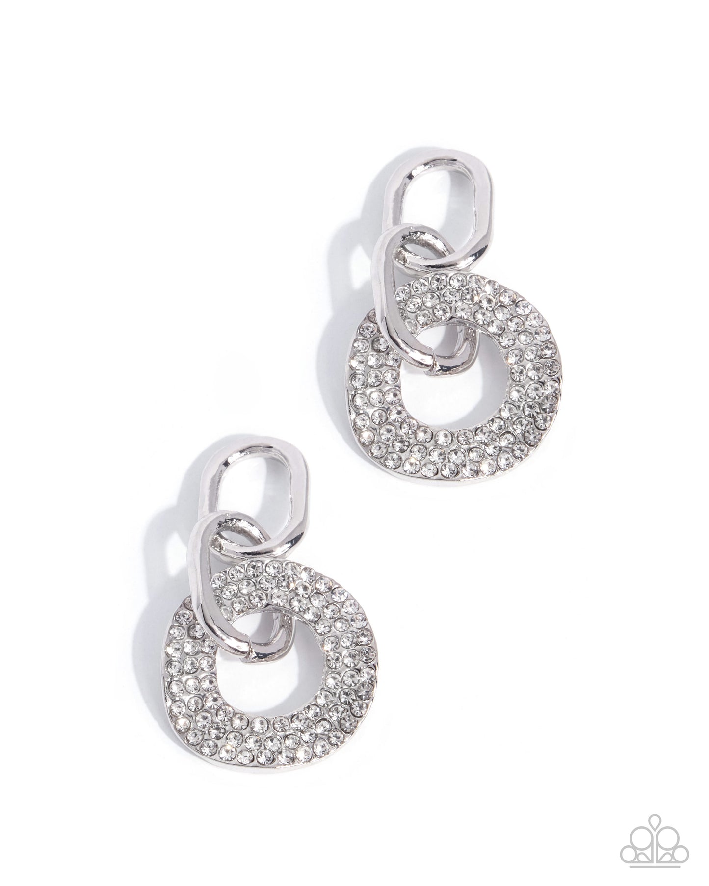 Comparable Chic white rhinestone earring charms by Jewelry by Bretta