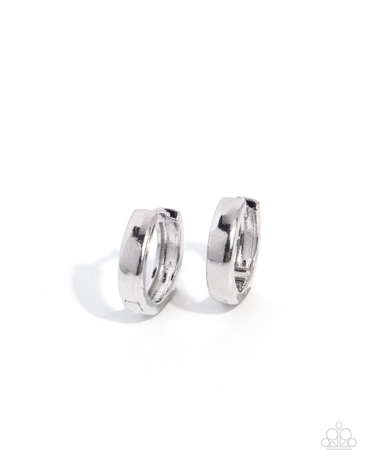 Changeable Chill Silver Hoop Earrings by Paparazzi Accessories