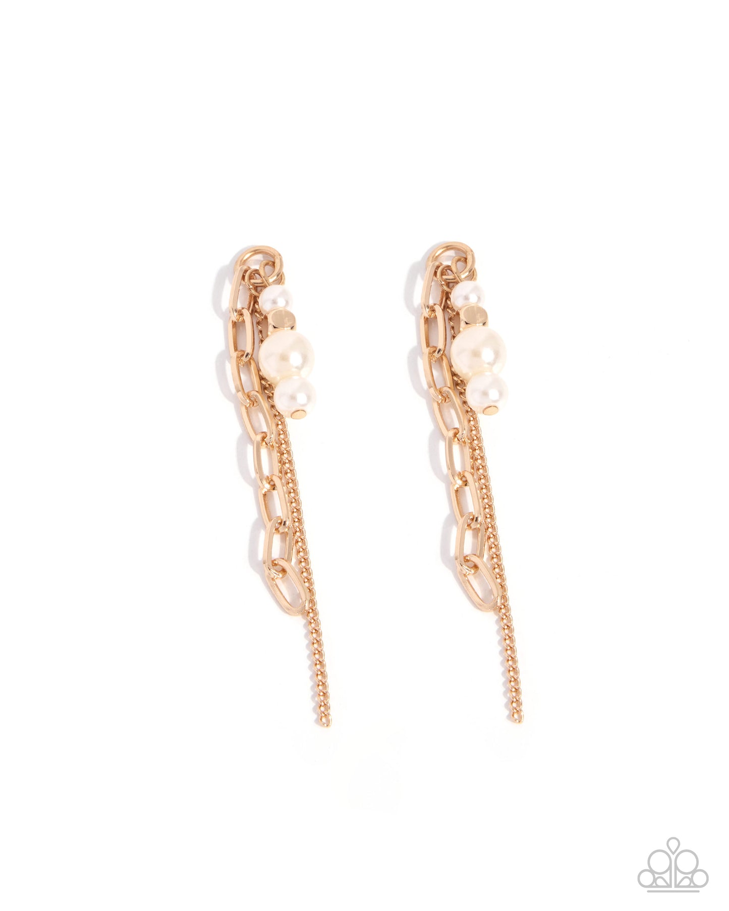 Poised Play gold pearl earring charms by Jewelry by Bretta