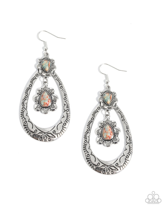 Sensible Serenity Multi Stone Teardrop Earrings | Jewelry by Bretta