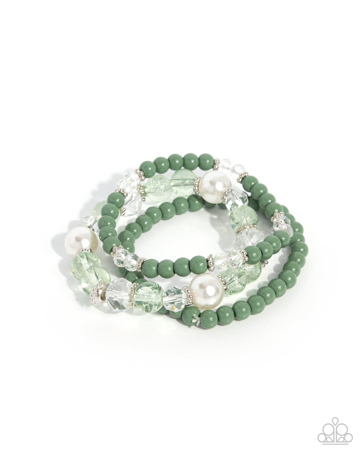 Adorably Artisanal green beaded bracelet set by Paparazzi Accessories