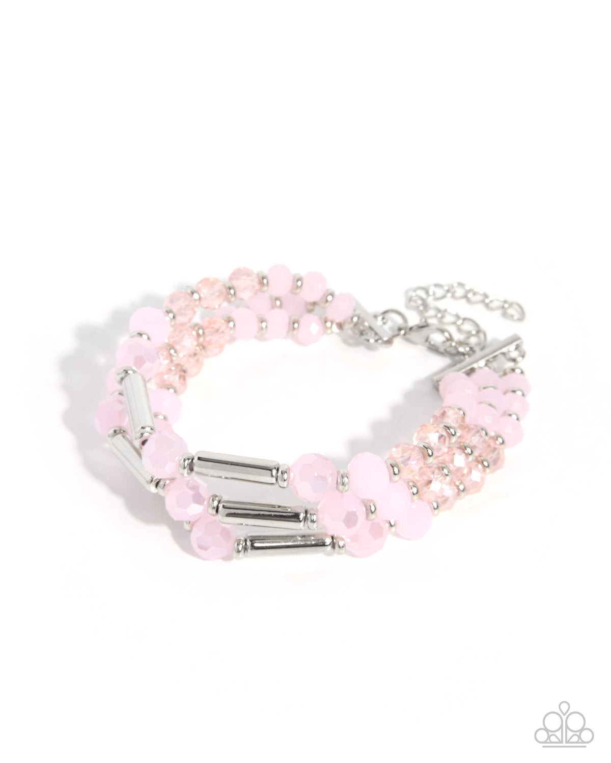 Legato Law pink layered beaded bracelet by Paparazzi Accessories