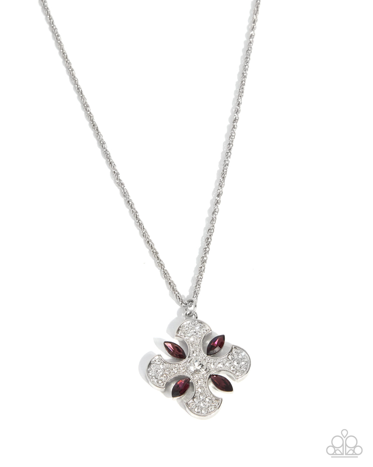 Gothic Glam purple cross necklace by Paparazzi Accessories