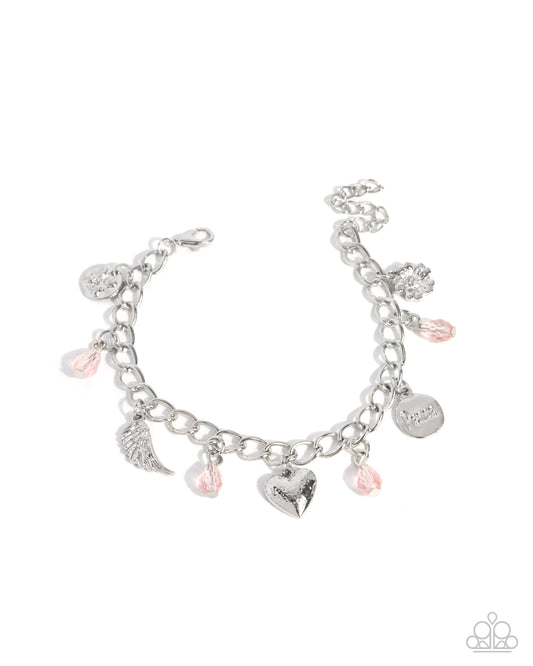 Proud Poise Pink Inspirational Charm Bracelet | Jewelry by Bretta