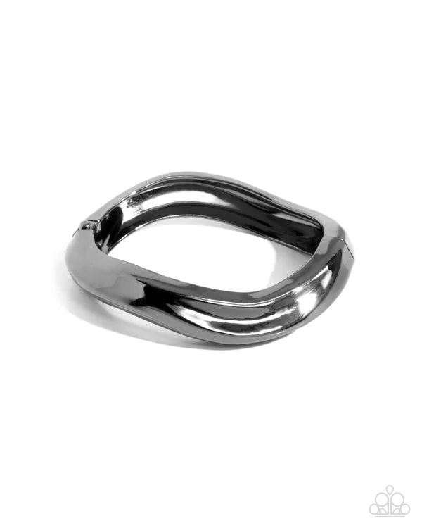 Chrome ring on a white background