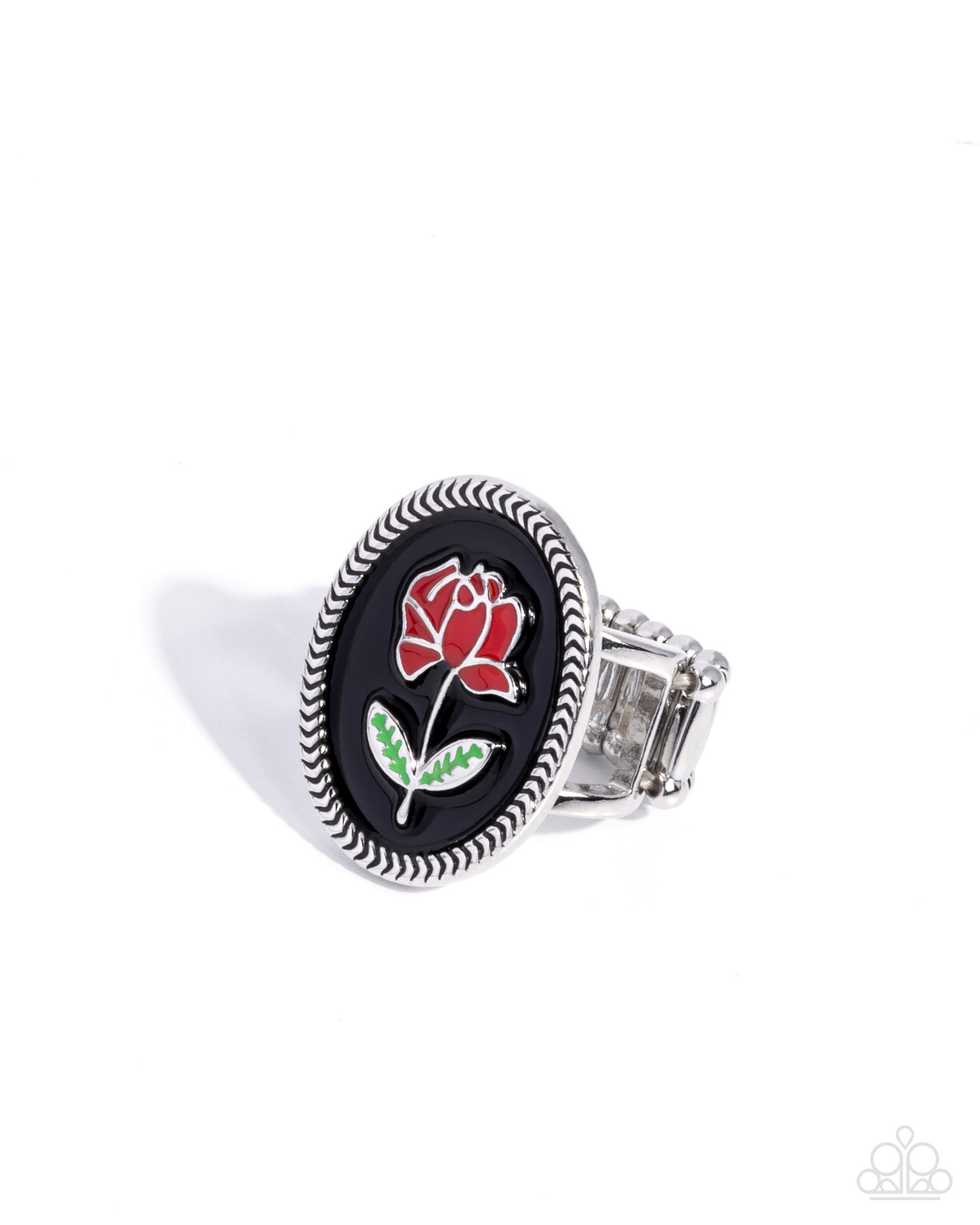 Delicate Dowry Black Rose Ring - Jewelry by Bretta