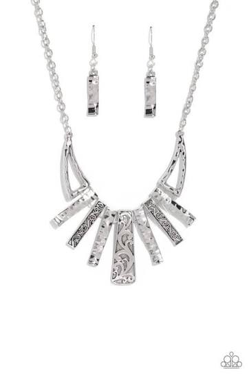 Paisley Pastime Silver Necklace - Jewelry by Bretta