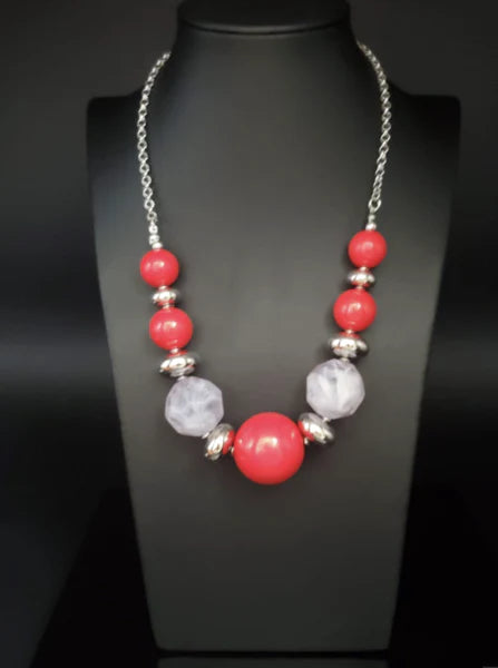 Daytime Drama Red Necklace - Jewelry by Bretta