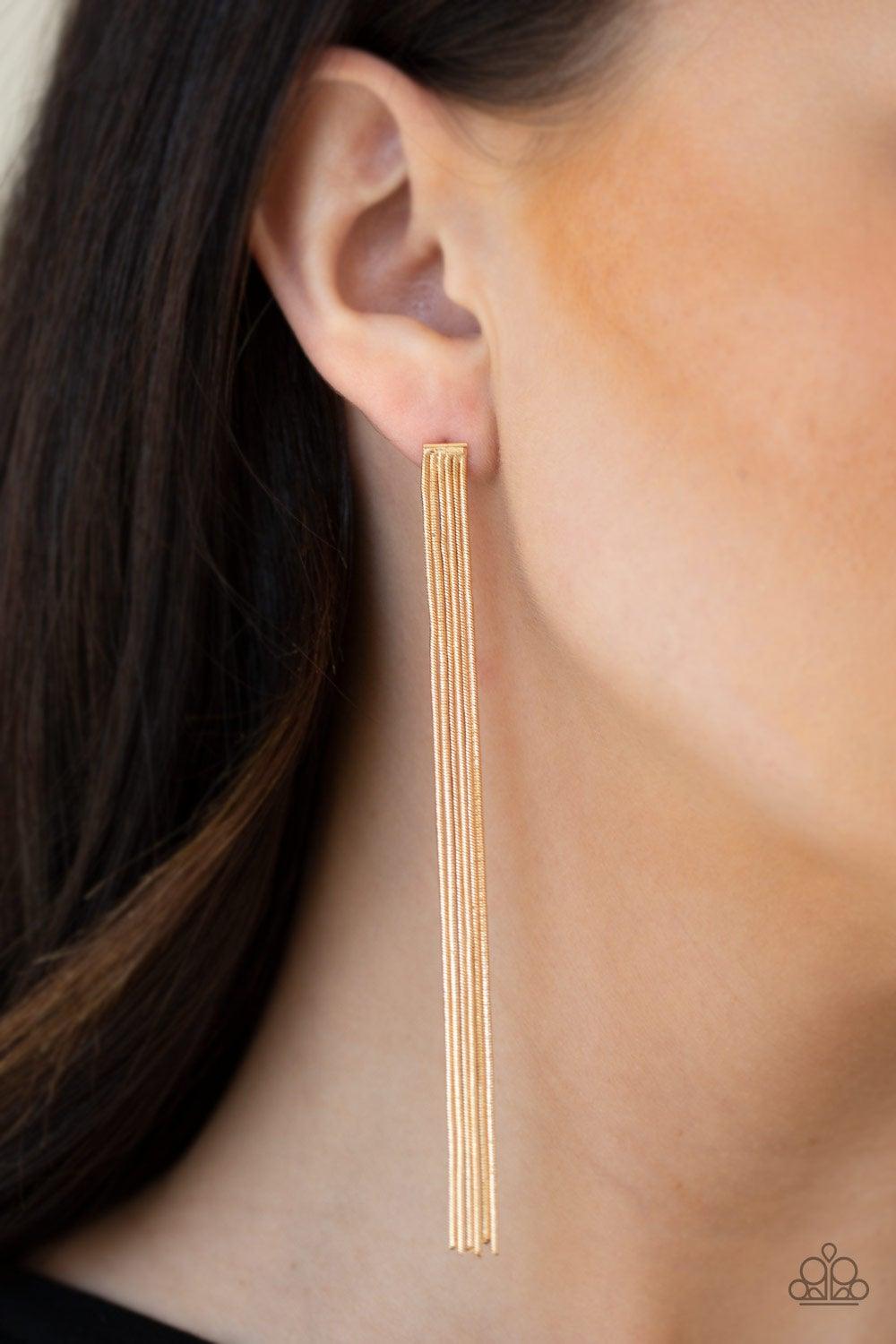 Head To Toe Dazzle Gold Earrings - Jewelry by Bretta