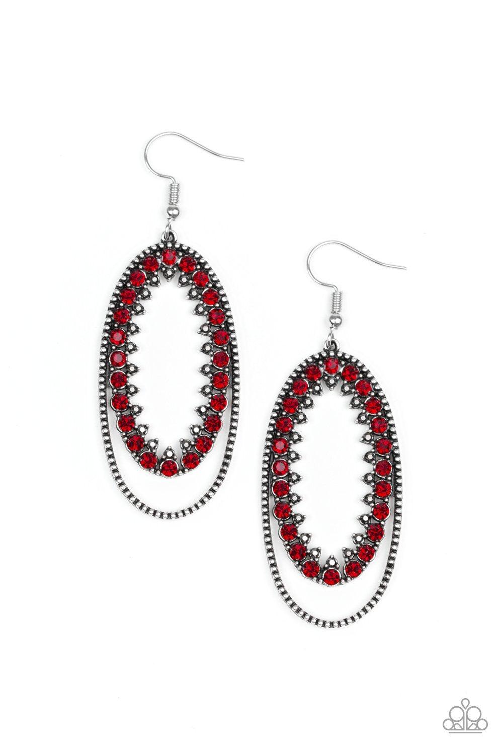 Paparazzi Accessories-Marry Into Money - Red Earrings