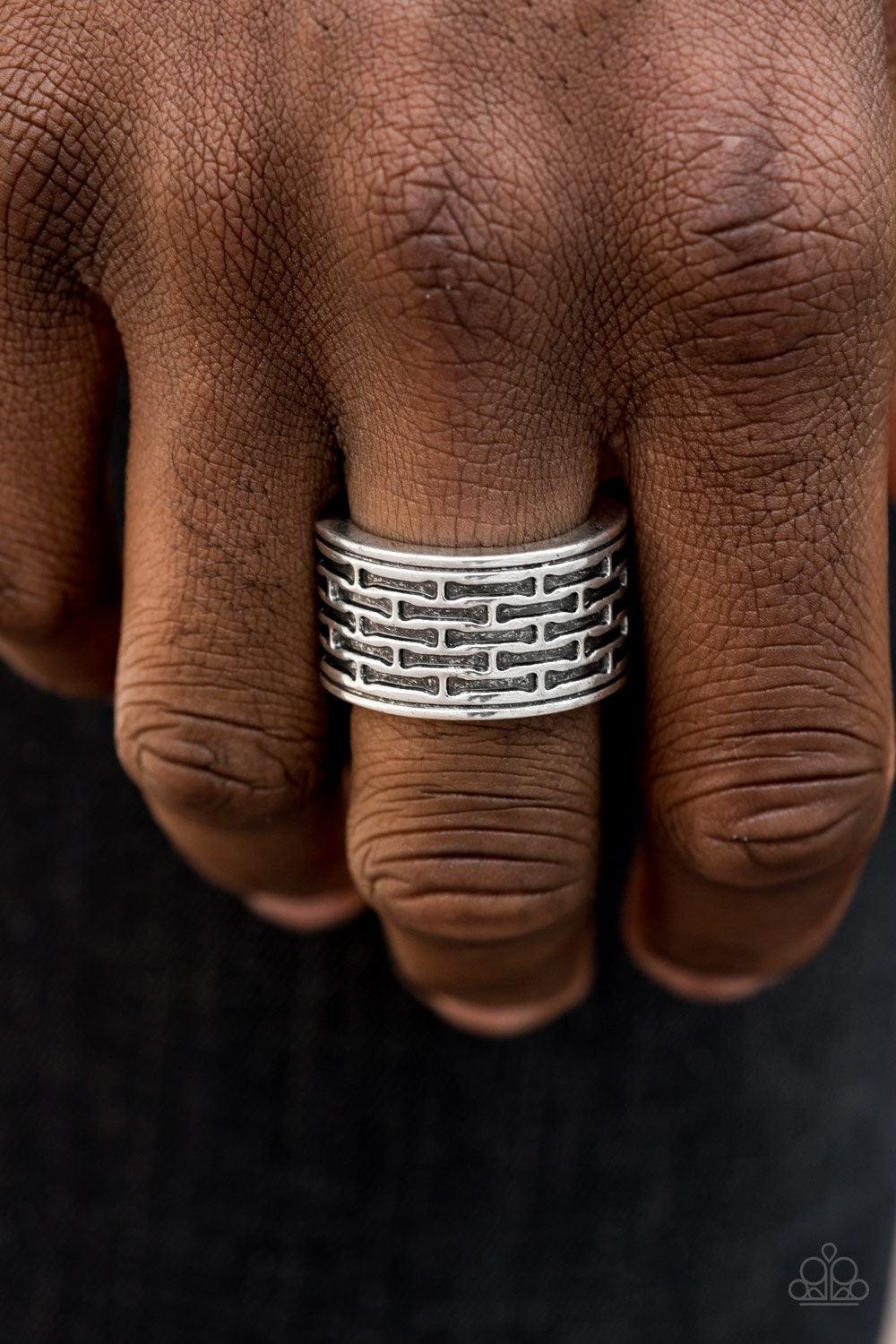 gear ring jewelry Tactical Gear Silver Men's Ring