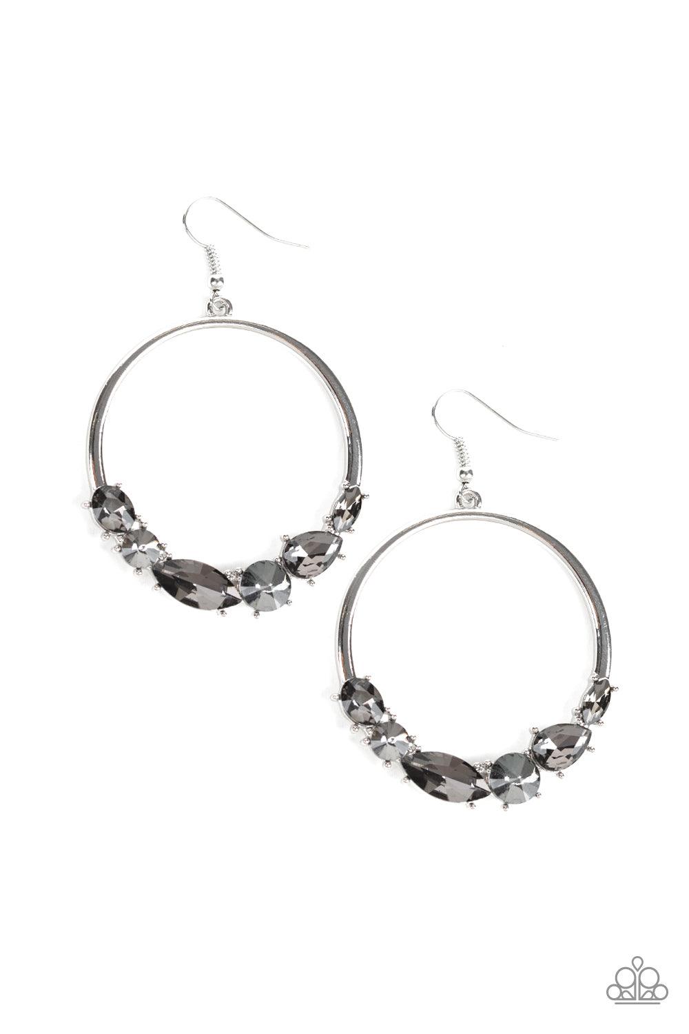 Paparazzi Accessories-Legendary Luminescence - Silver Earrings - jewelrybybretta