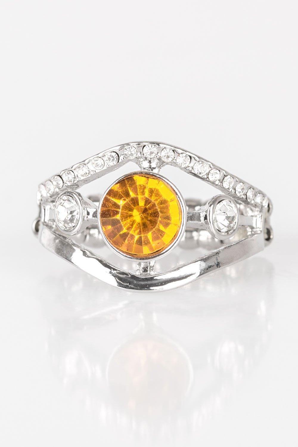 Paparazzi Accessories-Rich With Richness - Yellow Ring