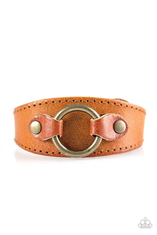 Western Wrangler Light Brown Bracelet - Jewelry by Bretta