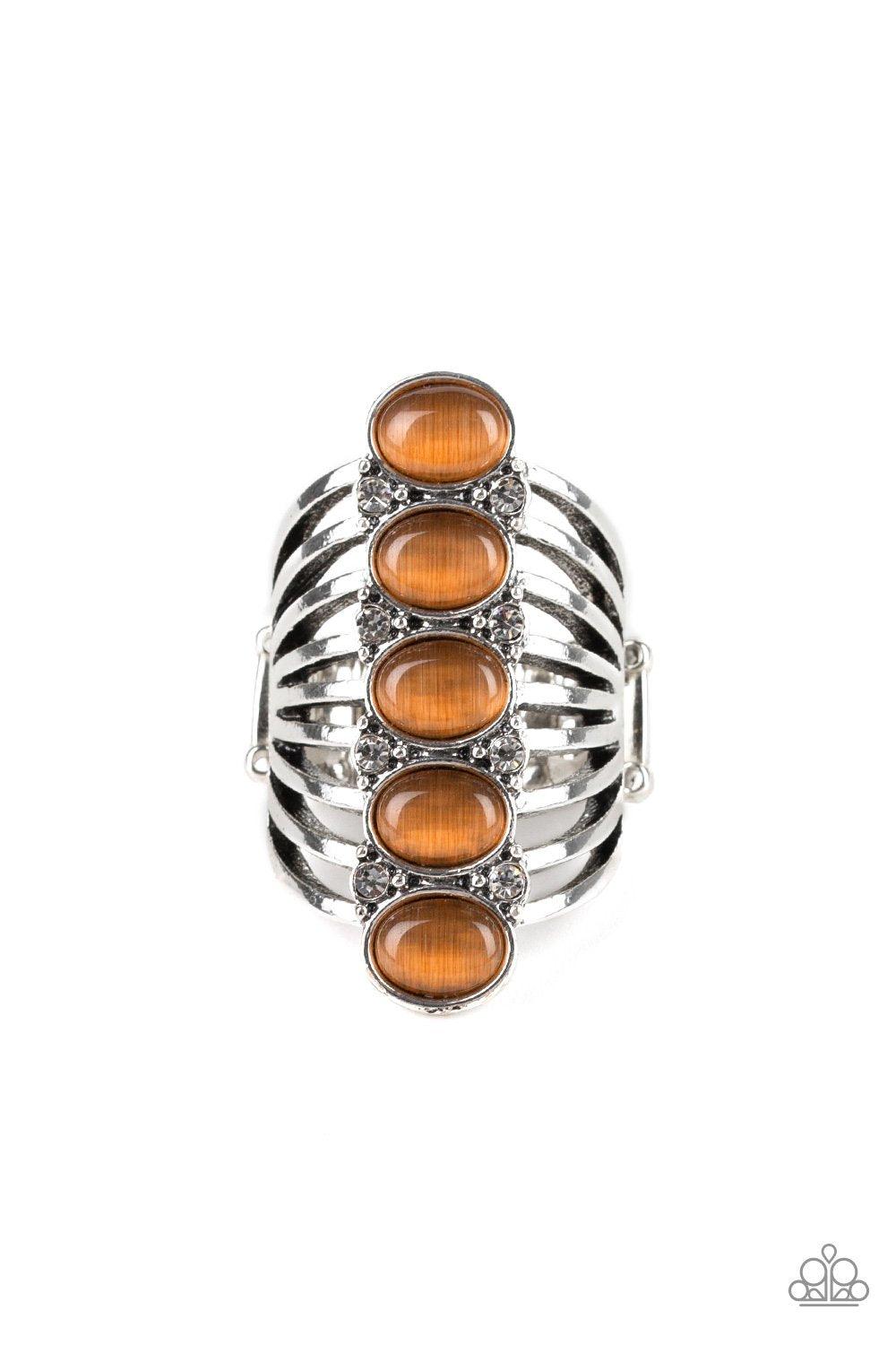 Paparazzi Accessories-BLING Your Heart Out - Brown Ring