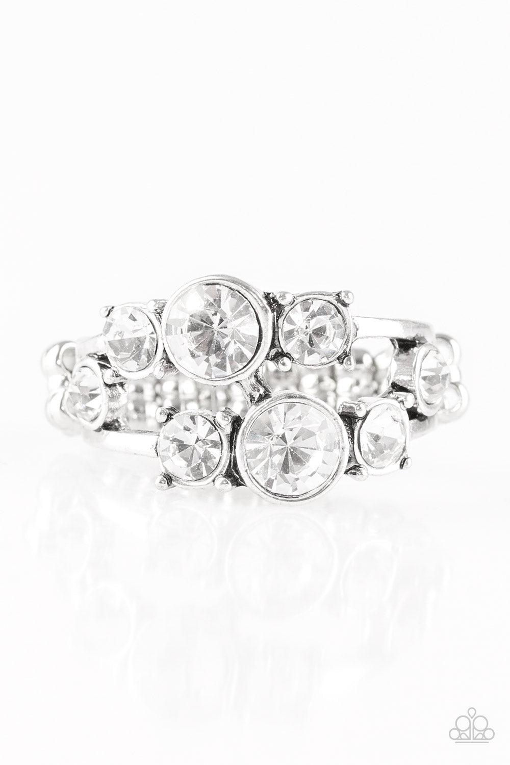 Paparazzi Accessories-Interstellar Fashion - White Ring