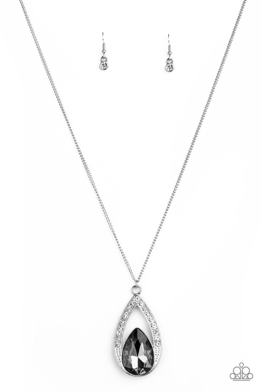 Paparazzi Accessories-Notorious Noble - Silver Necklace