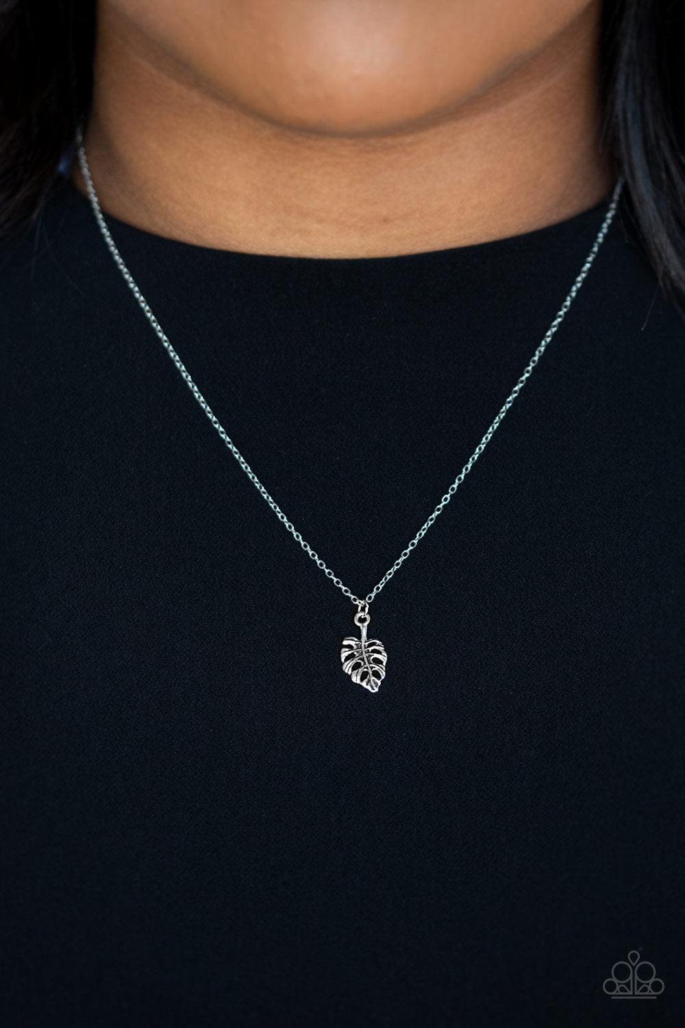 Paparazzi Accessories Palm Tree Retreat - Silver Necklace - jewelrybybretta