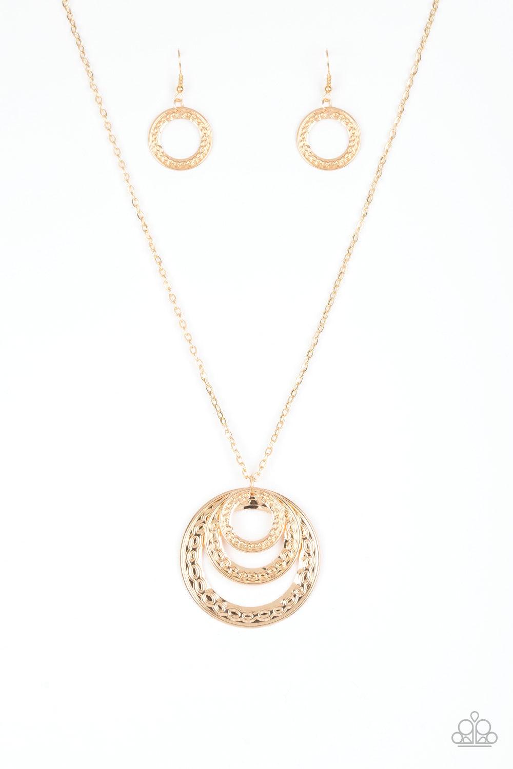 Paparazzi Accessories-Savagely She-Wolf - Gold Necklace