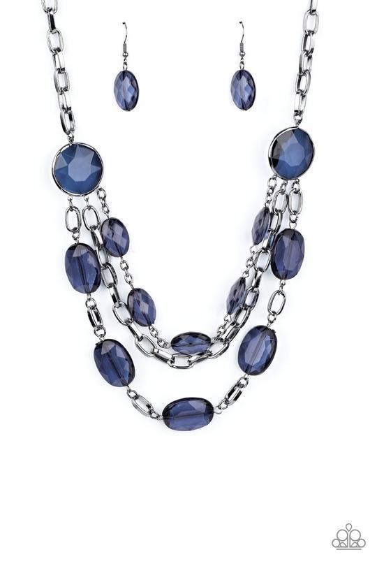 Paparazzi I Need a GLOW-cation-Blue Necklace