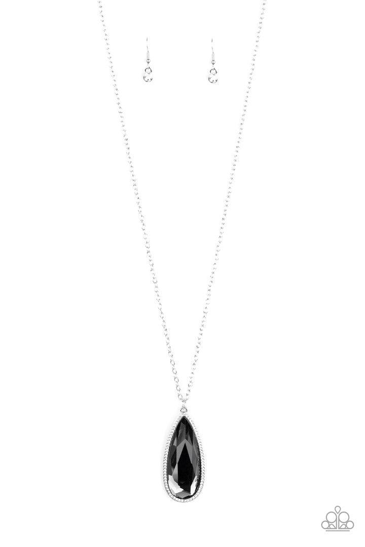 Paparazzi Accessories-Watch Out For REIGN Silver Necklace