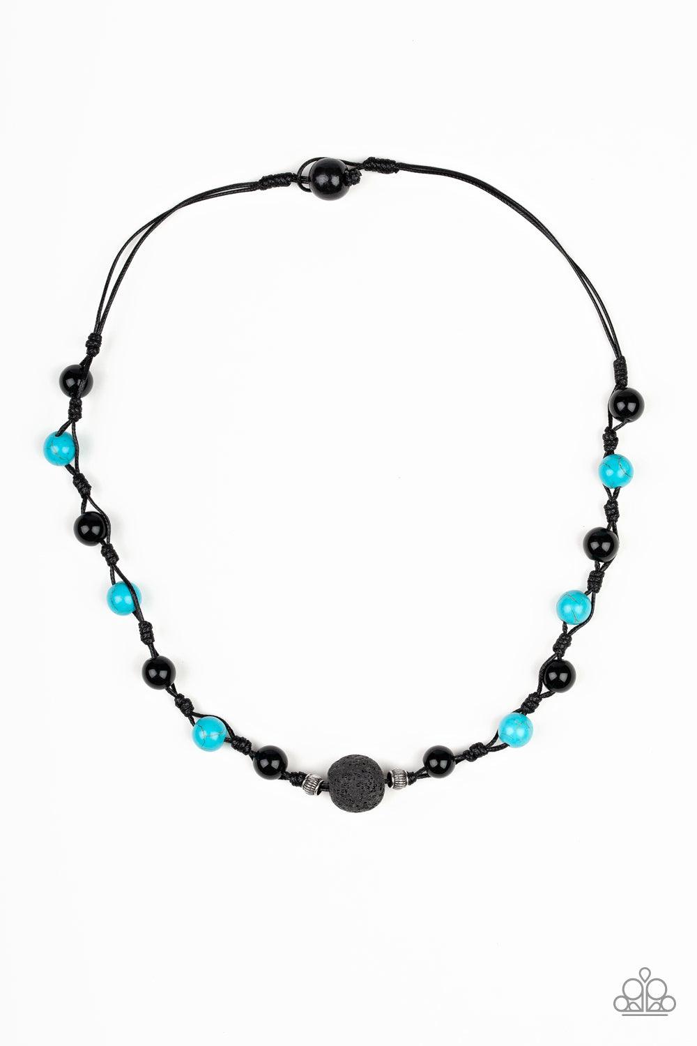 Paparazzi Accessories-Desert Guide - Blue Necklace - jewelrybybretta