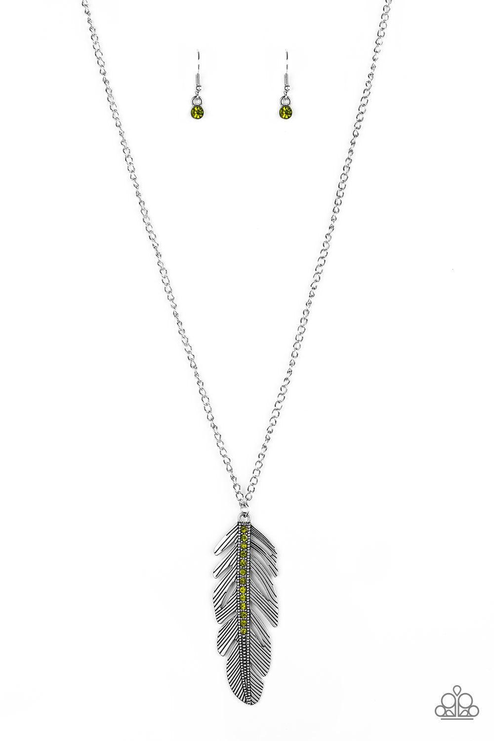 Paparazzi Accessories-Sky Quest - Green Necklace - jewelrybybretta