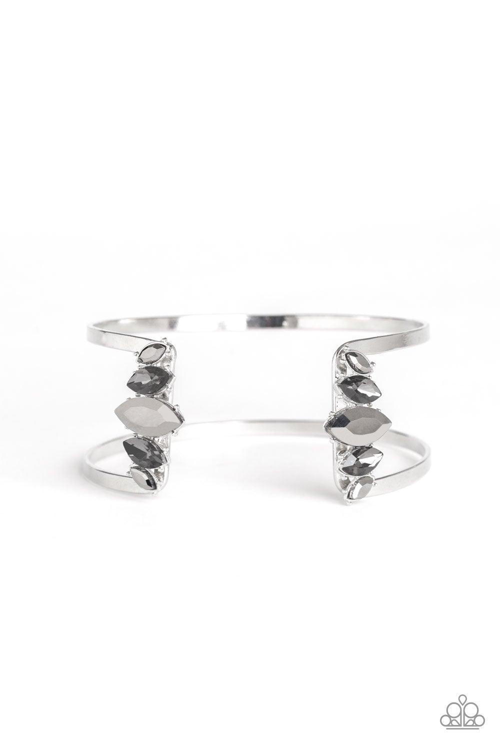 Paparazzi Accessories-Glam Power - Silver Cuff Bracelet