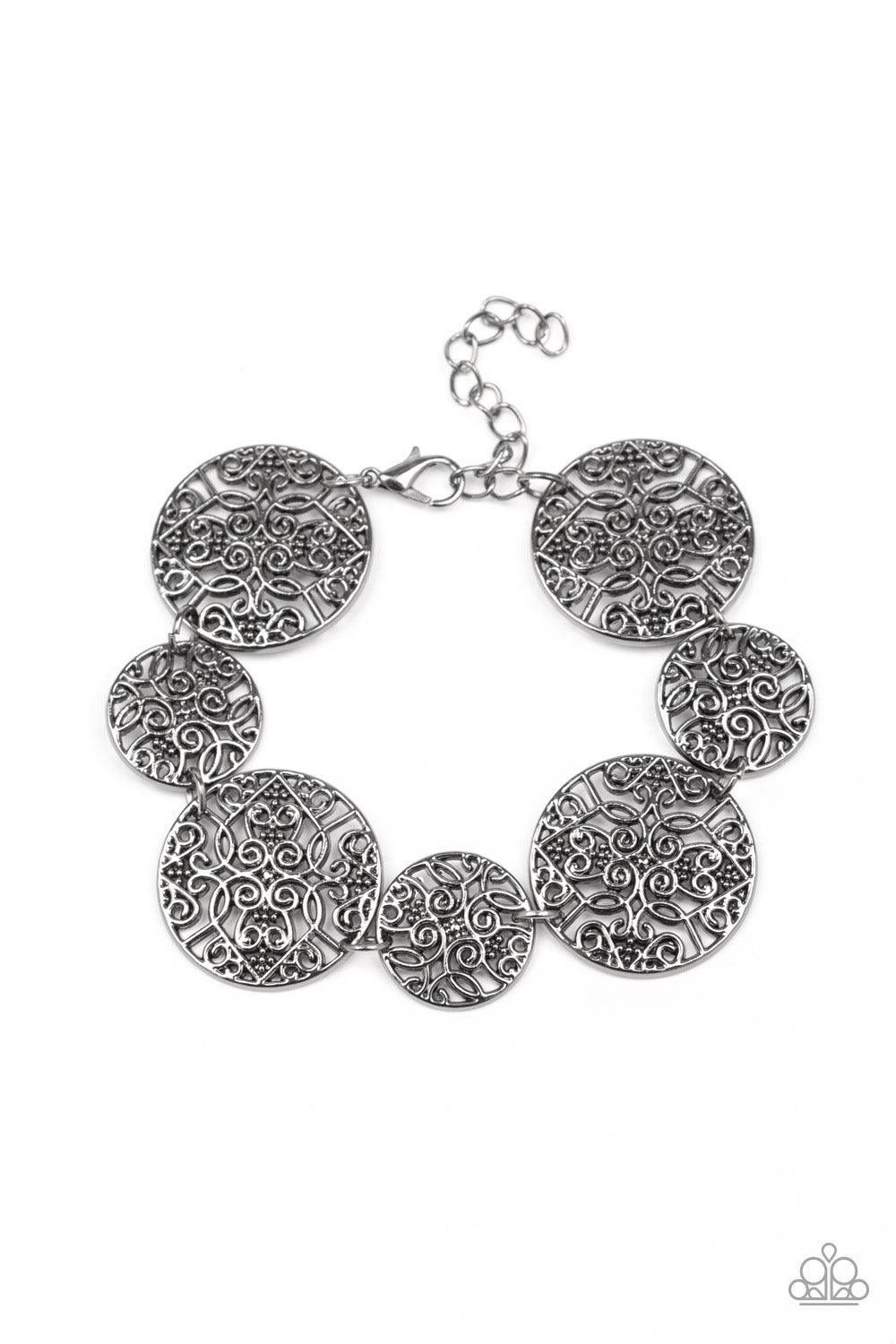 Paparazzi Accessories-Modestly Malibu - Black Bracelet