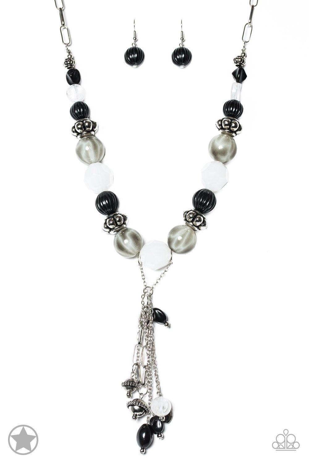 Break A Leg! Black Necklace - Jewelry By Bretta