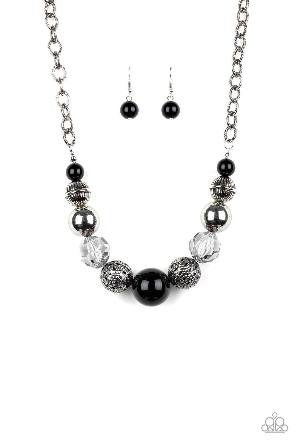 Paparazzi Accessories-Sugar, Sugar - Black Necklace