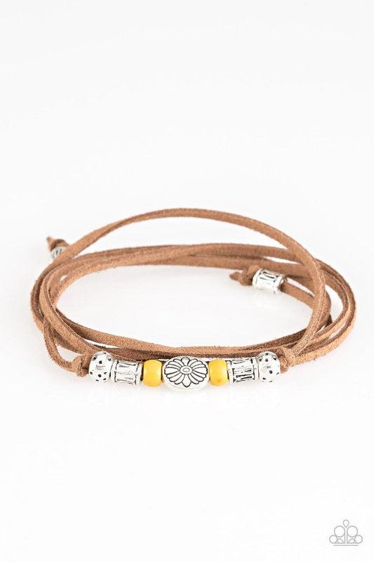 Clear a Path adjustable tie suede urban bracelet