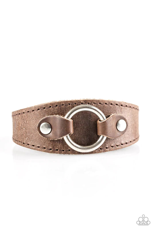 Western Wrangler Brown Bracelet - Jewelry by Bretta