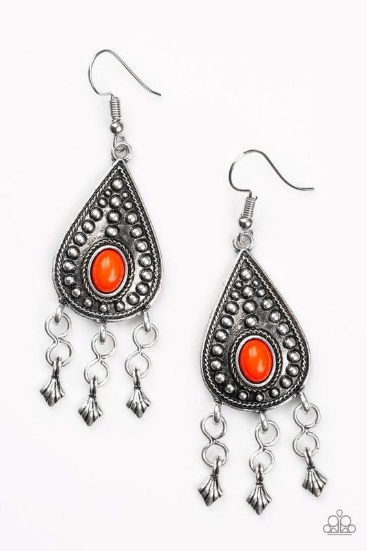 Sahara Song red statement earrings - Jewelry by Bretta