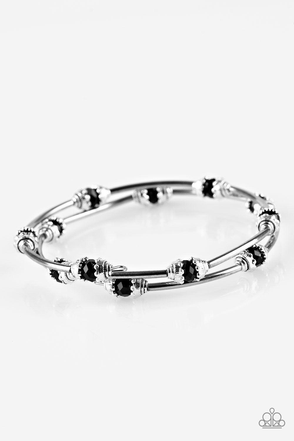 Paparazzi Accessories-Into Infinity - Black Bracelet