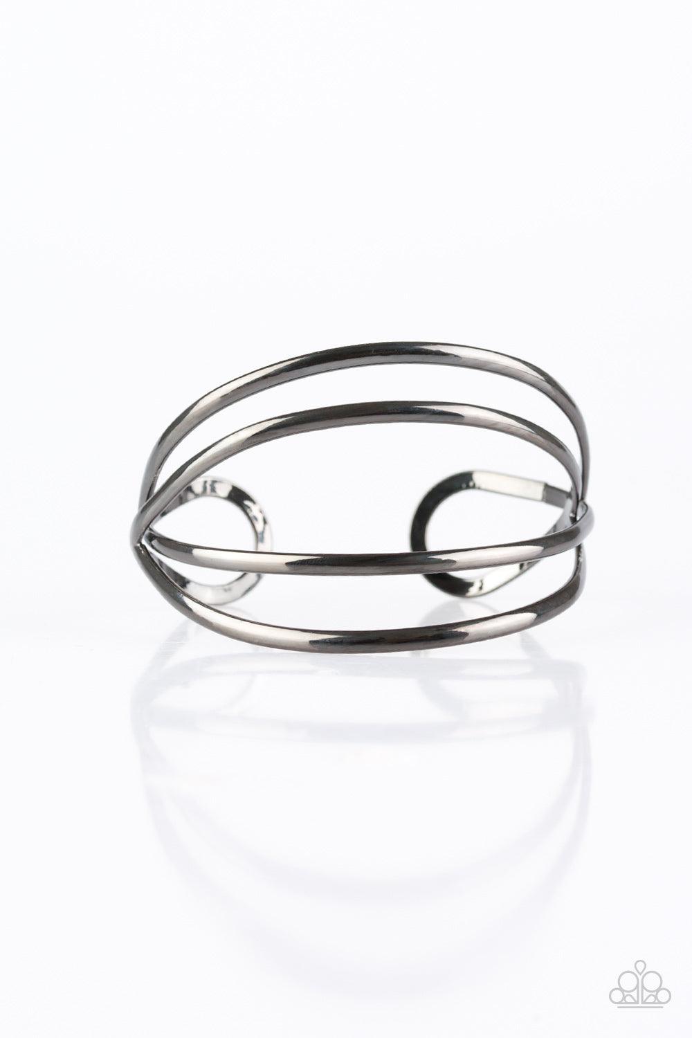Paparazzi Accessories-Take A CATWALK - Black Bracelet
