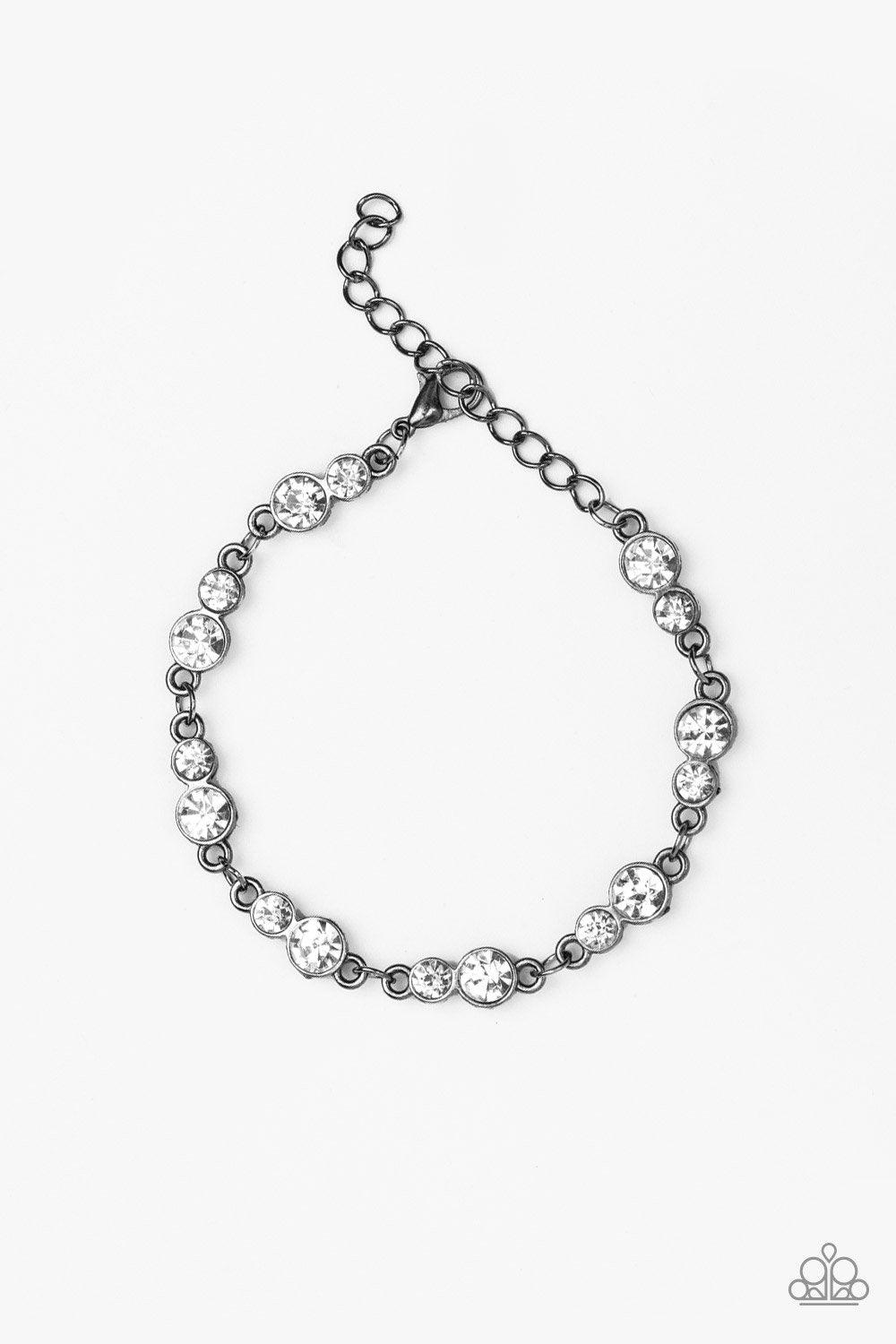 Paparazzi Accessories-Twinkle Twinkle Little STARLET - Black Bracelet