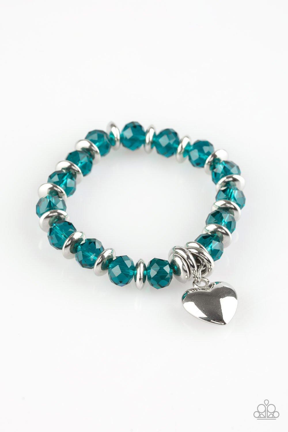 Need I Say AMOUR? Blue Bracelet - Jewelry by Bretta