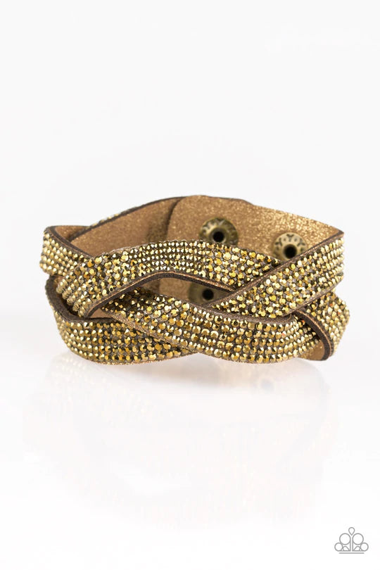 Nice Girls Finish Last Brass Bracelet - Jewelry by Bretta