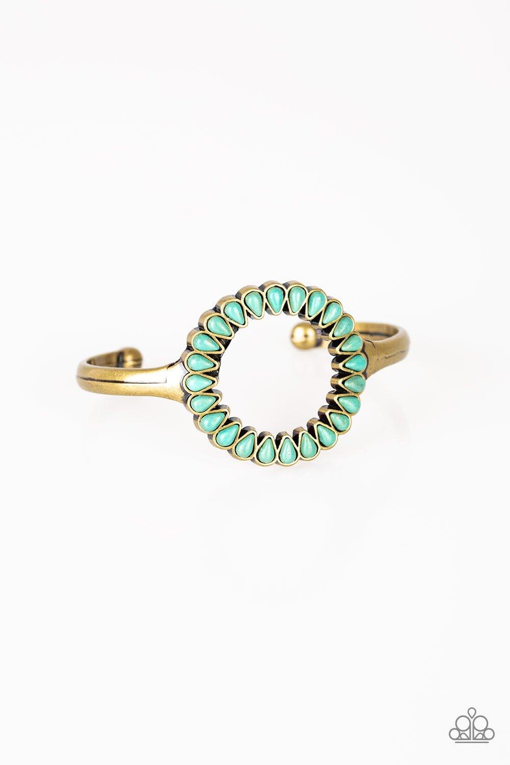 Paparazzi Accessories-Divinely Desert - Brass Cuff Bracelet