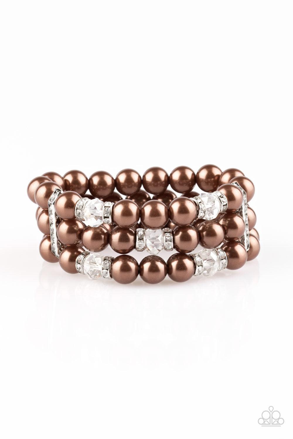 Paparazzi Accessories-Undeniably Dapper - Brown Bracelets