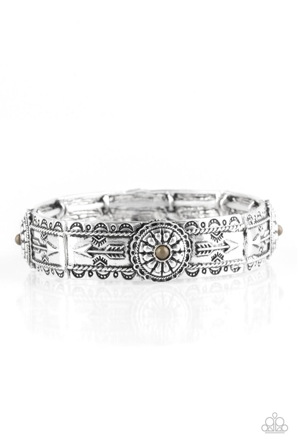 Paparazzi Accessories-Southern Borders - Green Bracelet