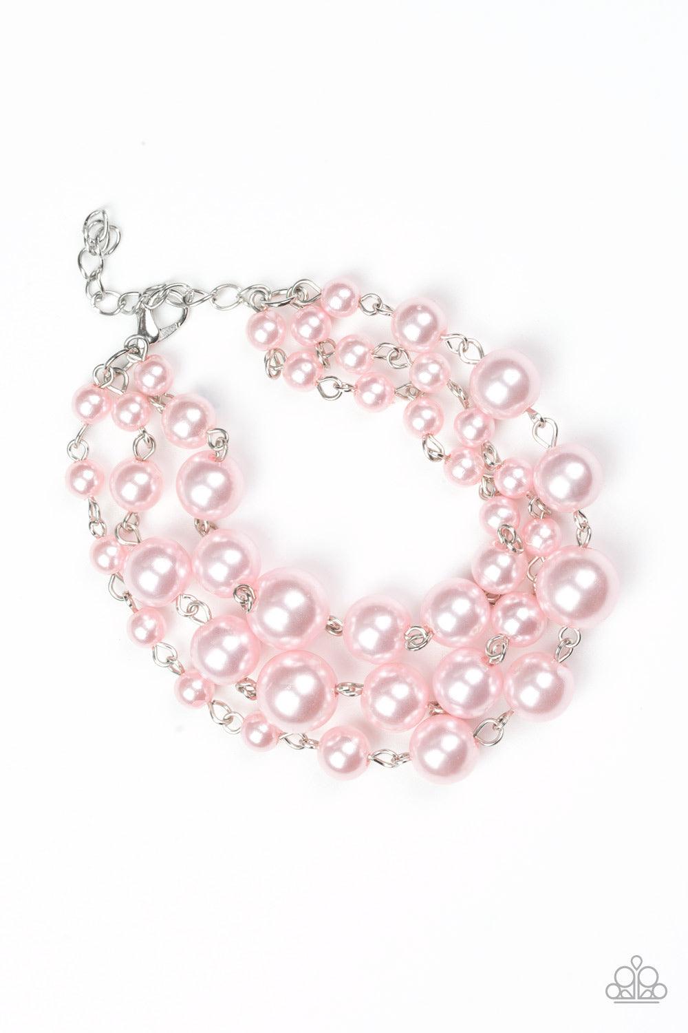 Paparazzi Accessories-Until The End Of TIMELESS - Pink Bracelets