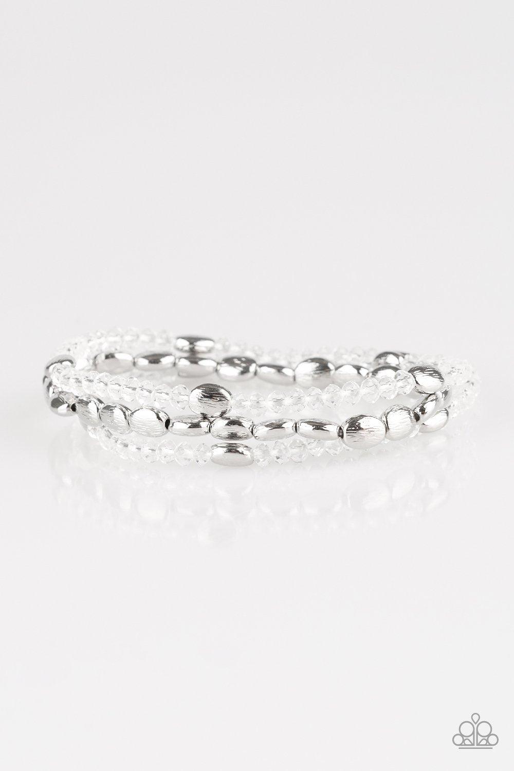 Paparazzi Accessories-Hello Beautiful - White Bracelets