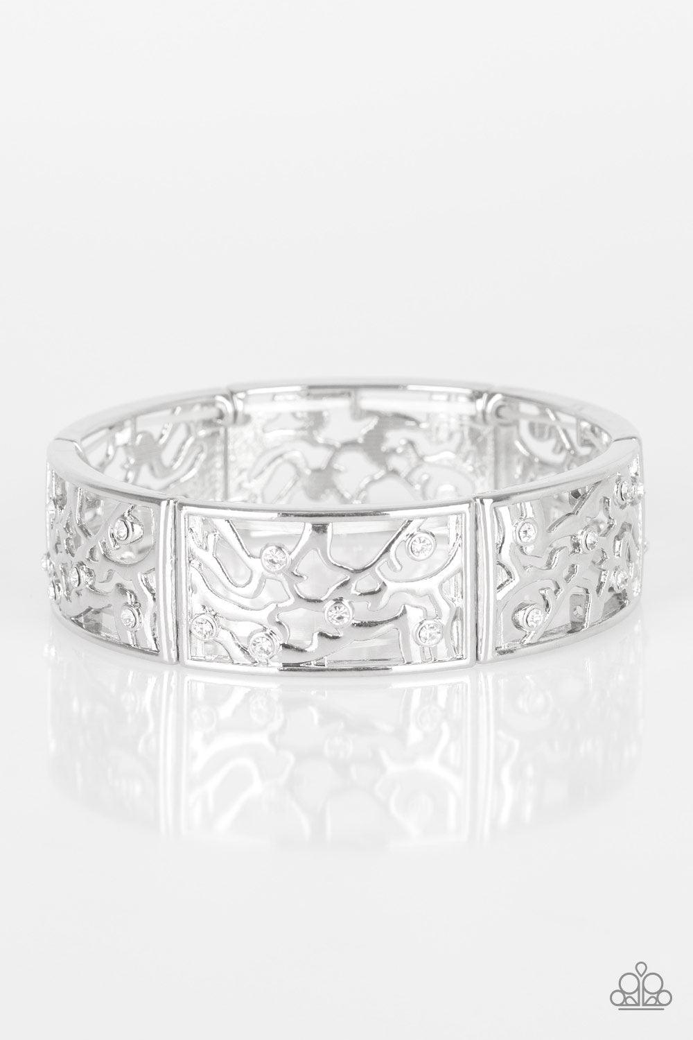 Paparazzi Accessories-Yours and VINE - White Bracelet