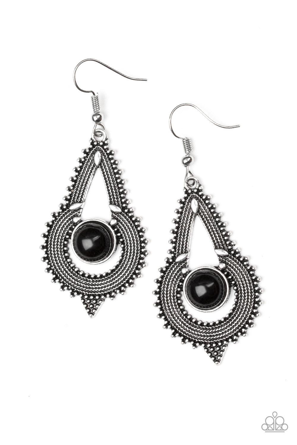 Zoomin Zumba Black Earrings - Jewelry by Bretta - Jewelry by Bretta