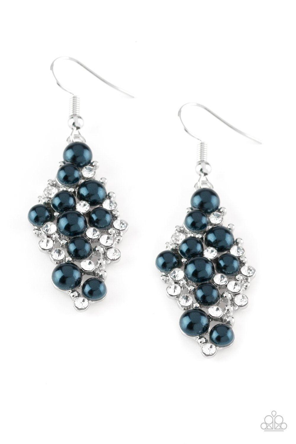 Paparazzi Accessories-Famous Fashion - Blue Earrings